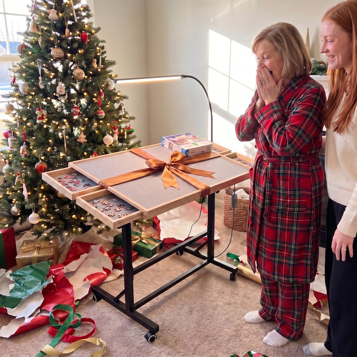 The Pieceful table as a Christmas gift